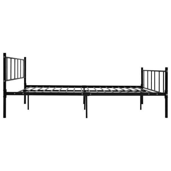 Estrutura de cama 180x200 cm metal preto - Image 4