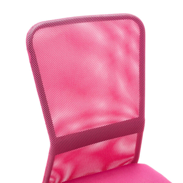 Cadeira de escritório 44x52x100 cm tecido de malha rosa - Image 5
