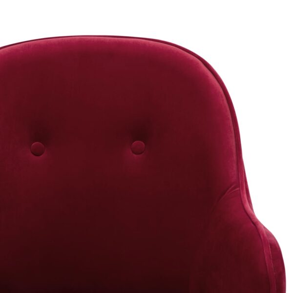 Cadeira de baloiço veludo vermelho tinto - Image 5