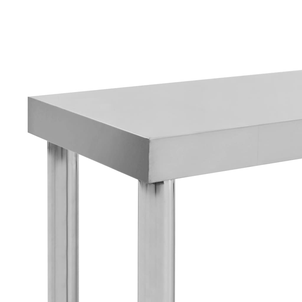 Mesa trabalho cozinha c/ prateleira 120x60x120cm aço inoxidável - Image 12