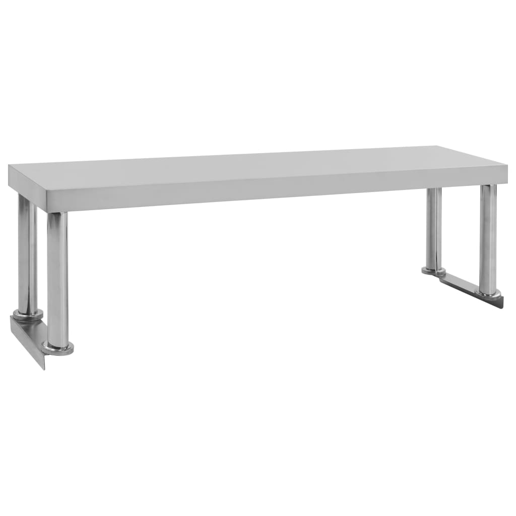 Mesa trabalho cozinha c/ prateleira 120x60x120cm aço inoxidável - Image 8