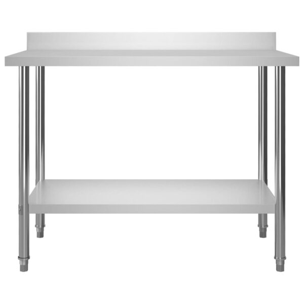 Mesa trabalho cozinha c/ prateleira 120x60x150cm aço inoxidável - Image 6
