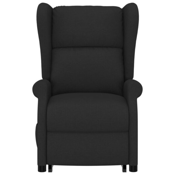 Poltrona de massagens elevatória tecido preto - Image 3
