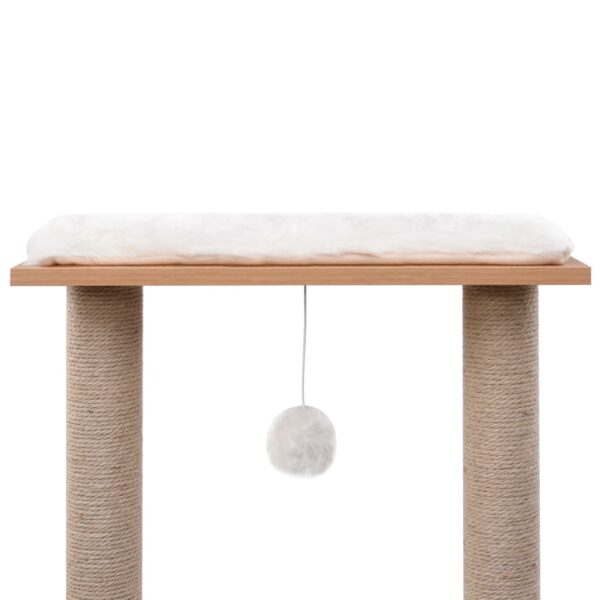 Árvore para gatos c/ tapete arranhador sisal 129 cm - Image 4