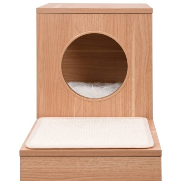 Casa para gatos com tapete arranhador sisal 100 cm - Image 13
