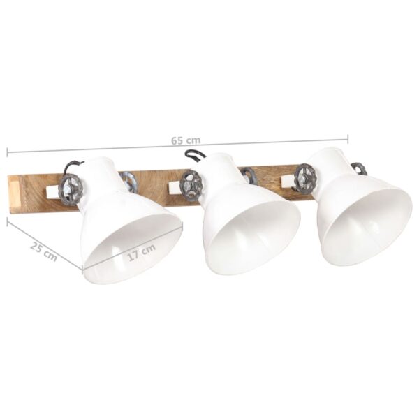 Candeeiro de parede industrial 65x25 cm E27 branco - Image 11
