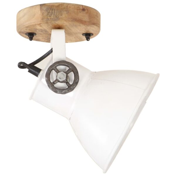 2 pcs candeeiros parede/teto industriais 20x25 cm E27 branco - Image 4
