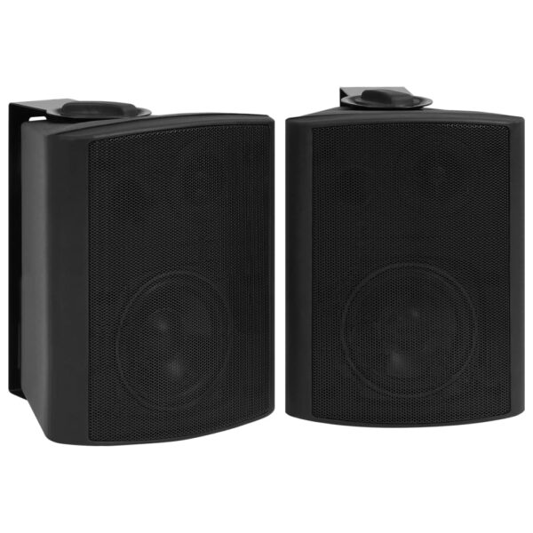 Colunas de som para parede interior/exterior 2 pcs 100 W preto - Image 2