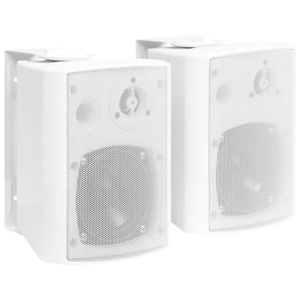 Colunas de som para parede interior/exterior 2 pcs 80 W branco