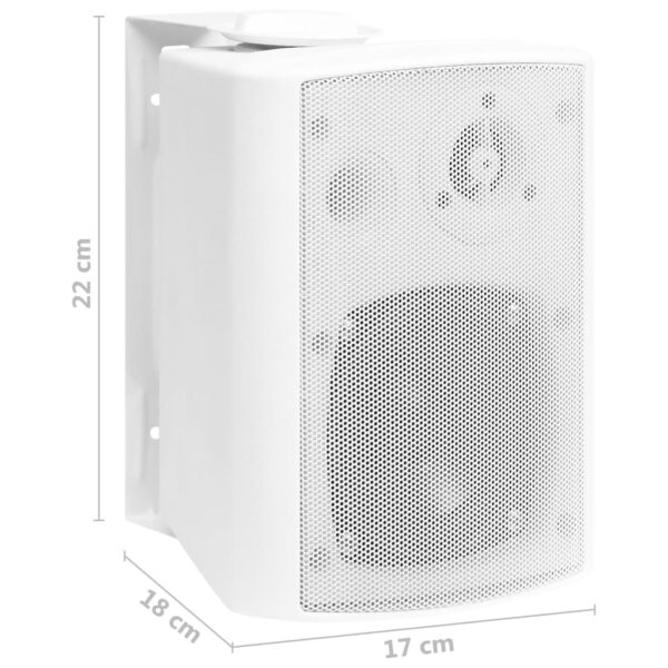 Colunas de som para parede interior/exterior 2 pcs 80 W branco - Image 11