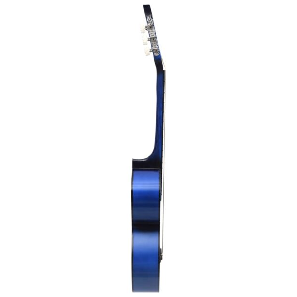 Guitarra clássica para iniciantes com saco 4/4 39" azul - Image 4