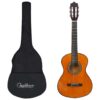Guitarra clássica iniciantes/crianças com saco 1/2 34"