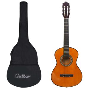 Guitarra clássica iniciantes/crianças com saco 1/2 34"