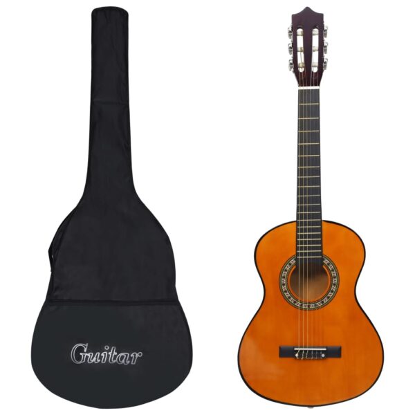 Guitarra clássica iniciantes/crianças com saco 1/2 34"