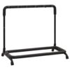Suporte dobrável para guitarras 5 secções 74x41x66 cm aço preto