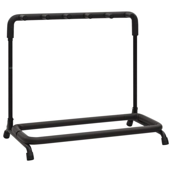 Suporte dobrável para guitarras 5 secções 74x41x66 cm aço preto