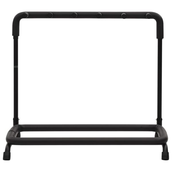 Suporte dobrável para guitarras 5 secções 74x41x66 cm aço preto - Image 3