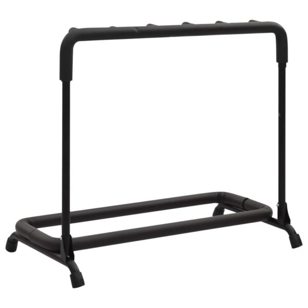 Suporte dobrável para guitarras 5 secções 74x41x66 cm aço preto - Image 5
