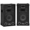 Colunas de palco Hifi profissionais passivas 2 pcs 800 W preto