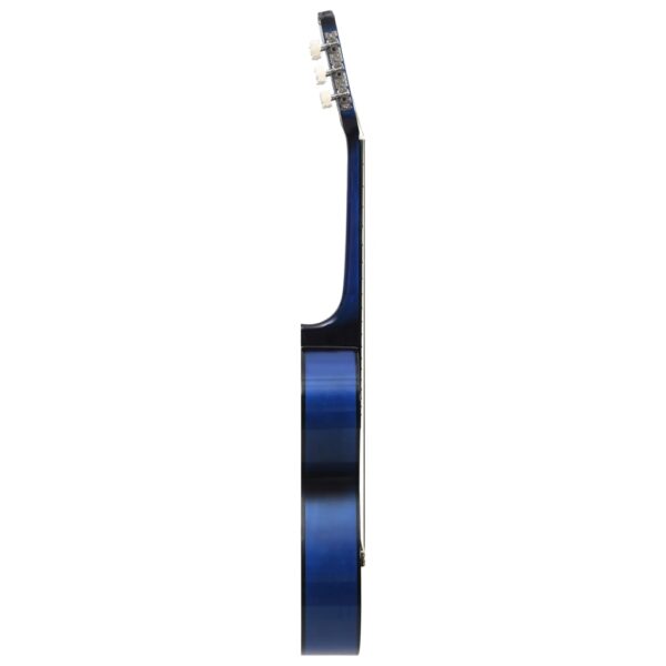 Guitarra clássica para iniciantes com saco 3/4 36" azul - Image 4