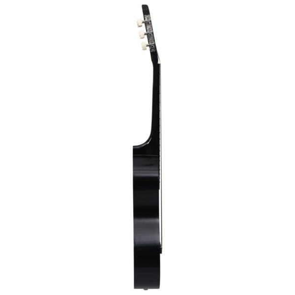 Guitarra clássica para iniciantes com saco 3/4 36" preto - Image 4