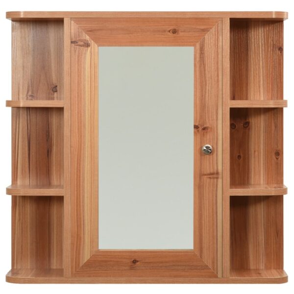 Armário espelhado para casa de banho 66x17x63 cm MDF carvalho - Image 3