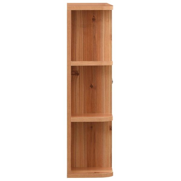 Armário espelhado para casa de banho 66x17x63 cm MDF carvalho - Image 4