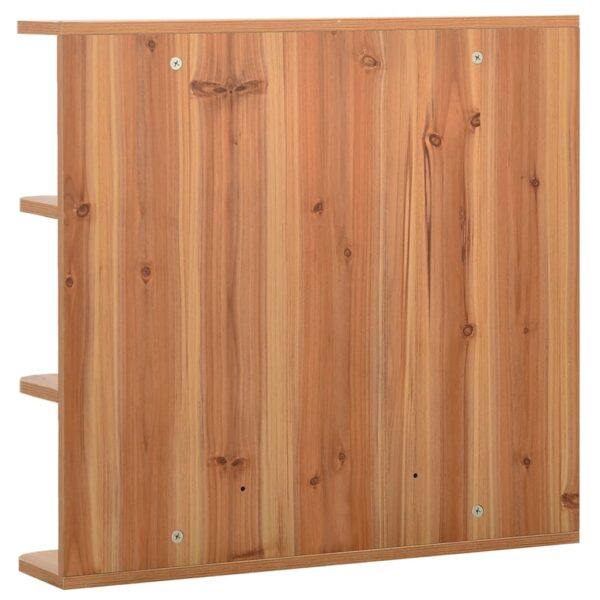 Armário espelhado para casa de banho 66x17x63 cm MDF carvalho - Image 5