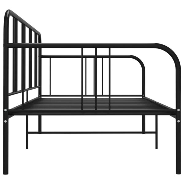 Sofá-cama 90x200 cm metal preto - Image 4