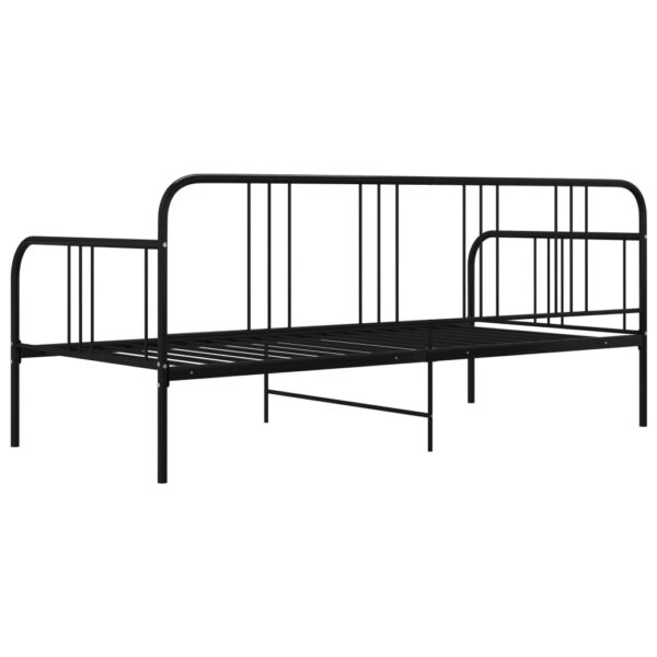 Sofá-cama 90x200 cm metal preto - Image 5