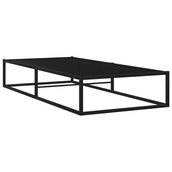 Estrutura de cama 100x200 cm metal preto - Image 2