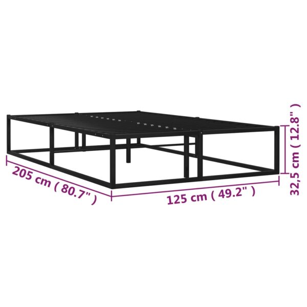 Estrutura de cama 120x200 cm metal preto - Image 7
