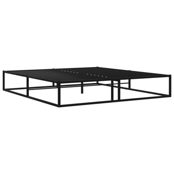 Estrutura de cama 140x200 cm metal preto - Image 2