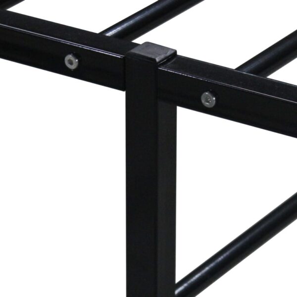 Estrutura de cama 140x200 cm metal preto - Image 5