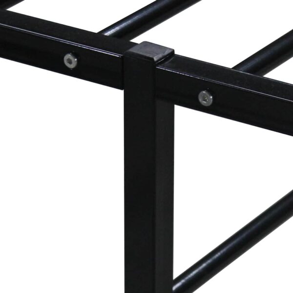Estrutura de cama 160x200 cm metal preto - Image 5