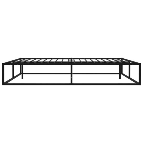 Estrutura de cama 200x200 cm metal preto - Image 4