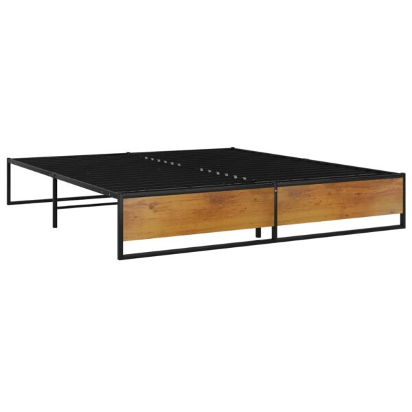 Estrutura de cama 180x200 cm metal preto - Image 2