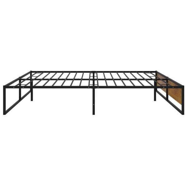 Estrutura de cama 180x200 cm metal preto - Image 4