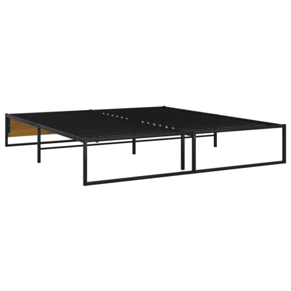 Estrutura de cama 180x200 cm metal preto - Image 5
