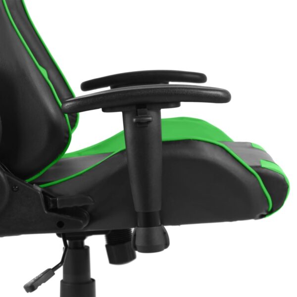 Cadeira de gaming giratória PVC verde - Image 6
