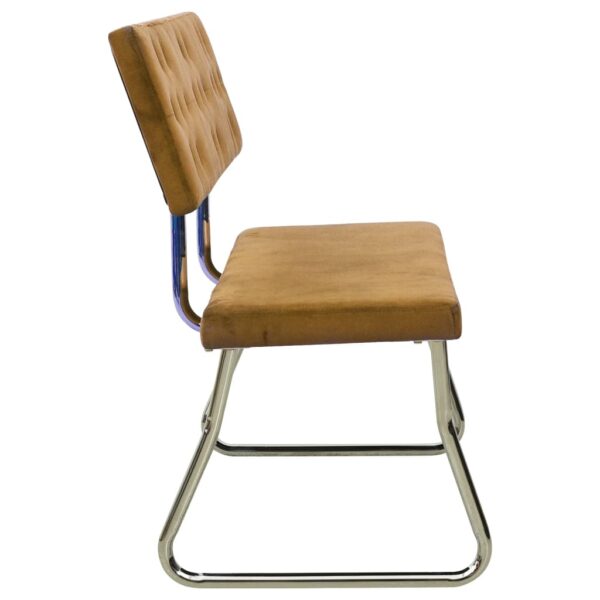 Banco 110 cm veludo castanho - Image 3