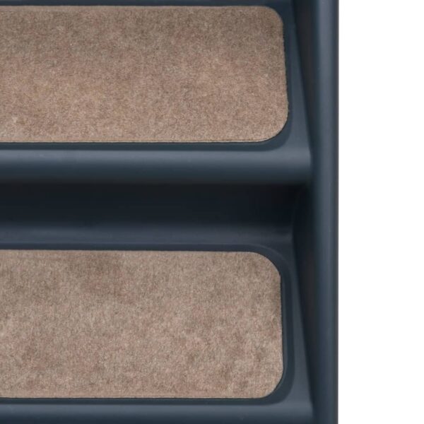 Escada para cães dobrável com 4 degraus cinzento-escuro - Image 6