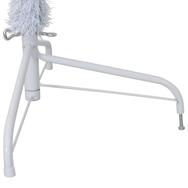 Meia árvore de Natal artificial com suporte 210 cm PVC branco - Image 7