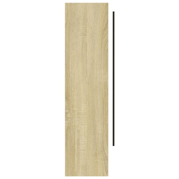 Armário espelhado p/ casa banho 80x15x60 cm MDF branco/carvalho - Image 5