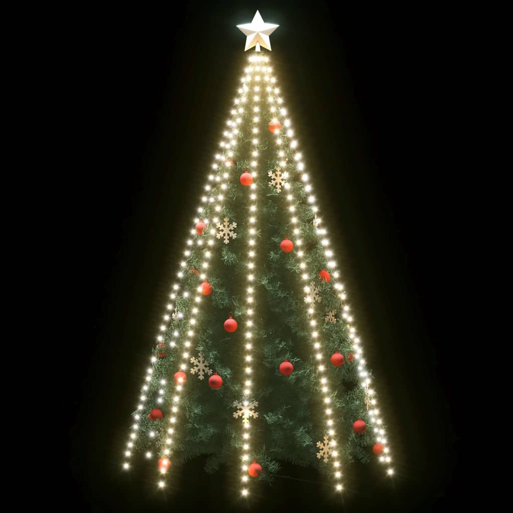 Cordão de luzes árvore de Natal 400 luzes LED 400cm branco frio - Image 2
