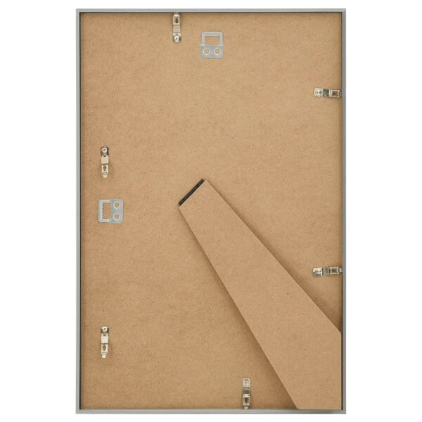 Molduras para parede ou mesa 3 pcs 70x90 cm MDF prateado - Image 5