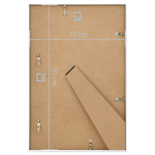 Molduras para parede ou mesa 3 pcs 70x90 cm MDF branco - Image 8