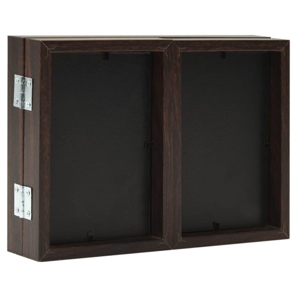 Moldura com três dobras 22x15 cm+2x(10x15 cm) castanho-escuro - Image 4