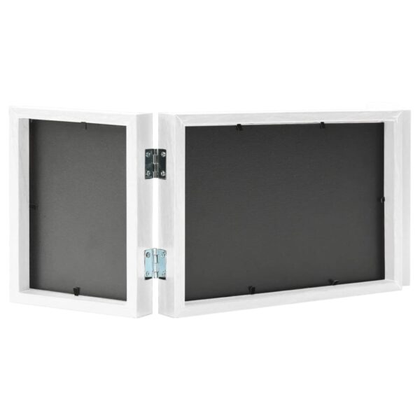 Moldura com três dobras 28x18 cm+2x(13x18 cm) branco - Image 3