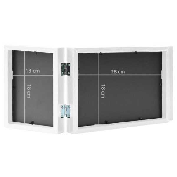 Moldura com três dobras 28x18 cm+2x(13x18 cm) branco - Image 7